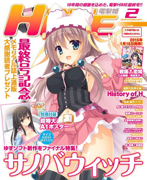 DENGEKI HIME 2015年2月号 メイン画像