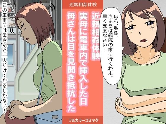 Incest experience ・The day I inserted my mother in the train ・My mother opened her eyes and resisted メイン画像