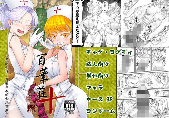 Hundreds of Flowers 10 Forbidden Nursing Care Gold and Silver Twins in White メイン画像