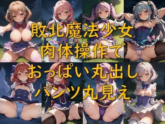 敗北魔法少女_肉体操作でおっぱい丸出しパンツ丸見え メイン画像