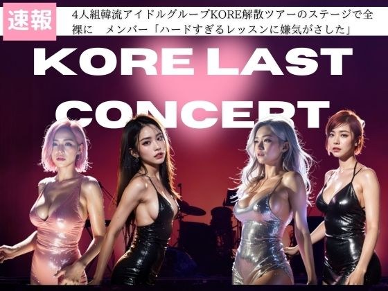 Four-member Korean idol group KORE disbanded tour member completely naked on stage: ``I got tired of the lessons that were too hard.'' メイン画像