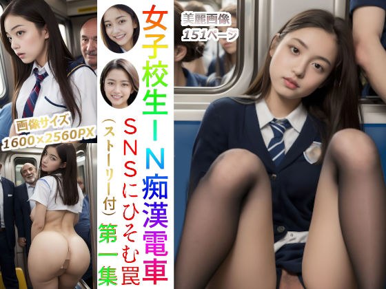 Schoolgirl IN Molestation Trap hidden in train SNS (with story) Vol. 1 メイン画像