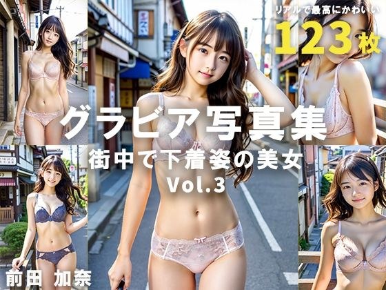 グラビア写真集 街中で下着姿の美女 Vol.3