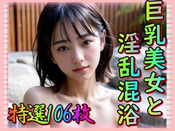Big breasted beauty and slutty hot spring - exposed pussy - メイン画像
