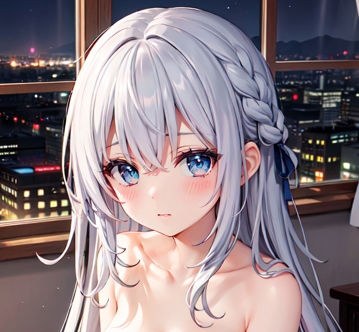 Lovely date with a neat silver-haired girl