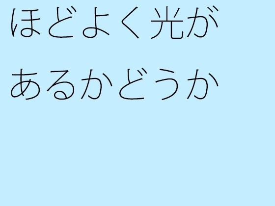 ほどよく光があるかどうか メイン画像