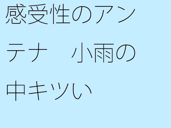 感受性のアンテナ 小雨の中キツい