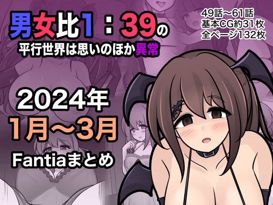 A parallel world with a male to female ratio of 1:39 is unexpectedly abnormal (Fantia January to March 2024 summary)