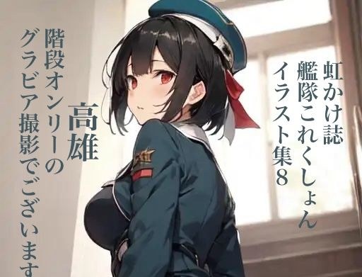 虹かけ誌 艦隊〇れくしょん イラスト集8 高雄 階段オンリーのグラビア撮影でございます！