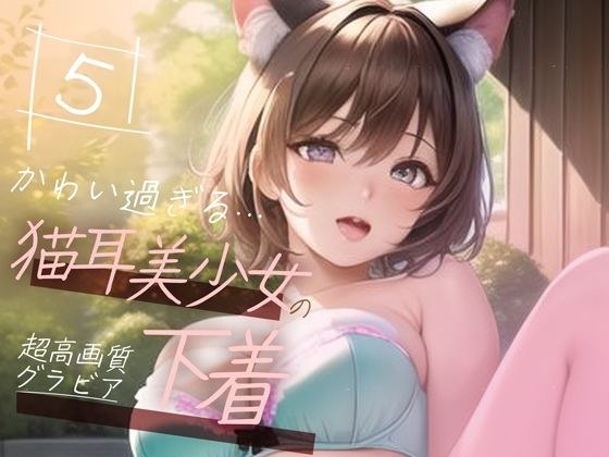 [Super high-quality gravure photo collection] Underwear of a cat-eared beautiful girl. 50 cute pictures ~ 5 volumes ~ メイン画像