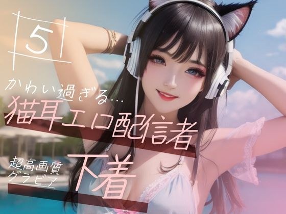 [Super high-quality gravure photo collection] Underwear of a cat-eared erotic streamer. 50 cute pictures ~ 5 volumes ~