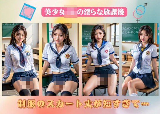 美少女JKの淫らな放課後〜制服のスカート丈が短すぎて…