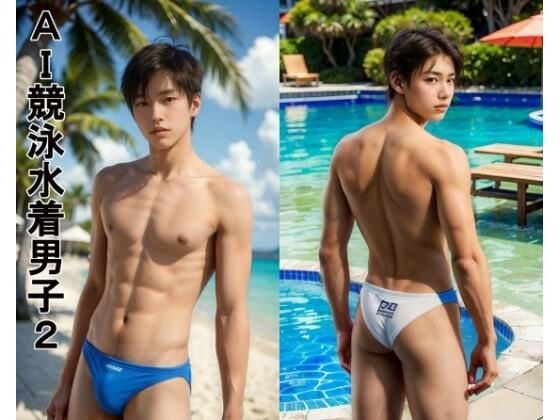 AI competitive swimsuit boys 2