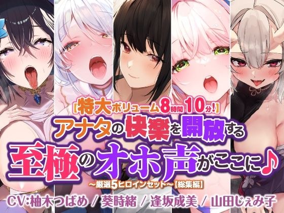 [Extra large volume 8 hours 10 minutes! ] Here is the ultimate funny voice that will release your pleasure ♪ ~ Carefully selected! 5 Heroine Set ~ [Compilation] メイン画像