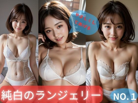 Pure white lingerie NO.1 メイン画像