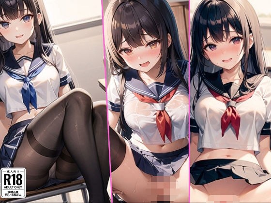 黒タイツを破られ激しいピストンで中出しされる制服少女たち メイン画像