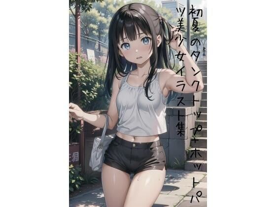 Early summer tank top + hot pants beautiful girl illustration collection