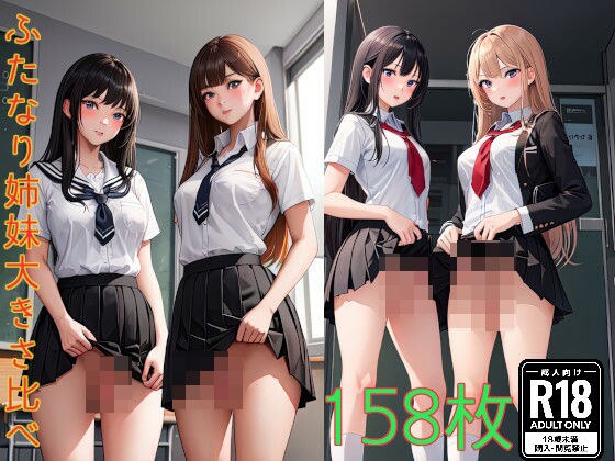 Futanari sisters size comparison メイン画像