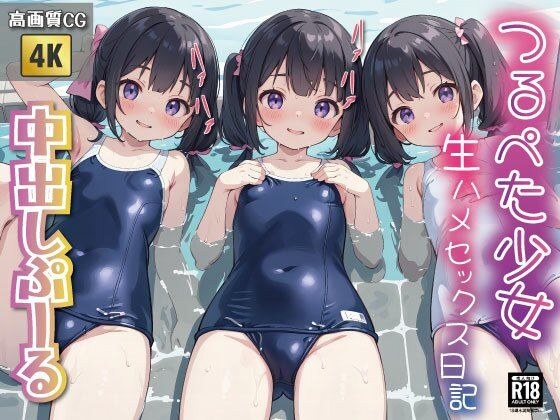 つるぺた少女『生ハメセックス日記』中出しぷーる高画質CG集122枚