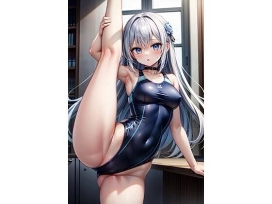 [R-15] I-shaped balance CG collection of competitive swimsuit girl