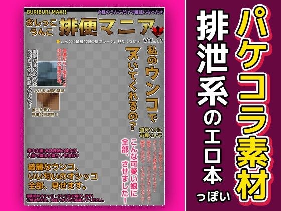 エロ本風パケコラ素材〜「排便マニア」 メイン画像