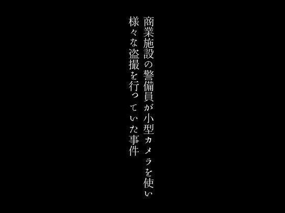 商業施設の警備員が小型カメラを使い様々な盗撮を行っていた事件 メイン画像