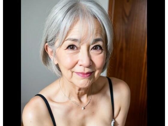 Ideal married woman, white-haired mature woman