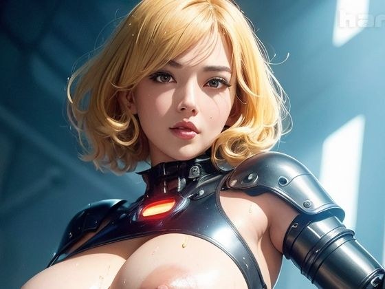 [AI gravure big breasted beauty photo collection] Vol.16 Blonde cyborg angel sensitive