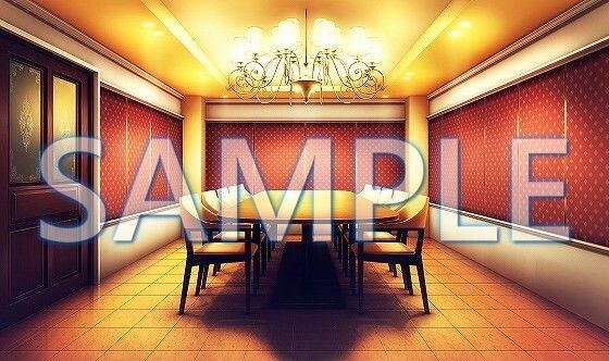 [Background material] Dining room (6052_bg11) [With time difference]