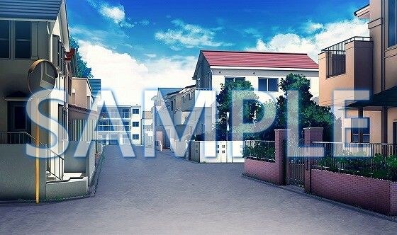 [Background material] Residential area (6069_bg10) [With time difference]