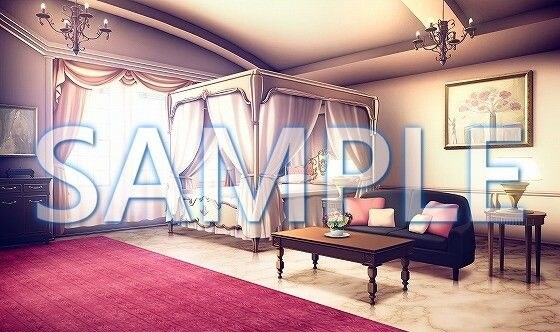 [Background material] Luxury mansion, young lady&apos;s room (6069_bg17) [with time difference]