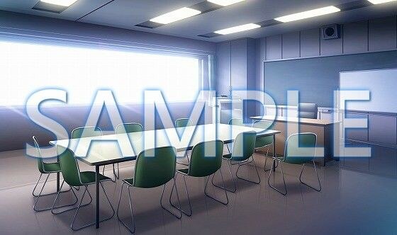 [Background material] Student council room (6168_bg04) [With time difference]