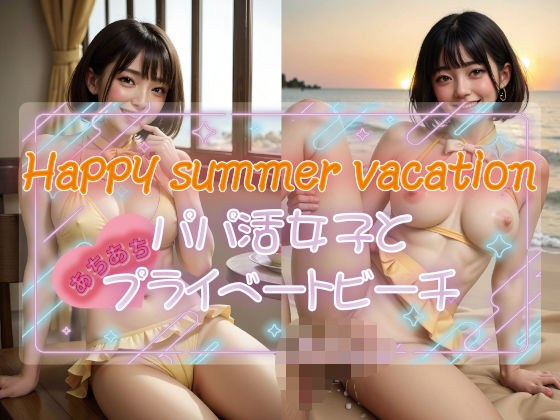 Happy summer vacation パパ活女子とあちあちプライベートビーチ