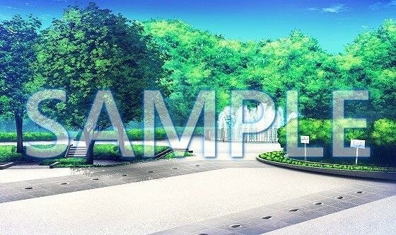 [Background material] Park (6175_bg09) [With time difference]