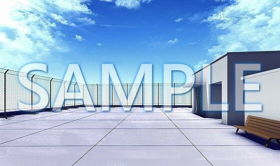 [Background material] Rooftop (6199_bg05) [With time difference]