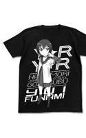 ゆるゆり♪♪ 船見結衣蓄光Tシャツ BLACK M