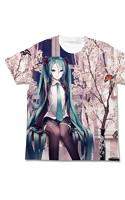 初音ミク 春ミク フルグラフィックTシャツ WHITE-XL